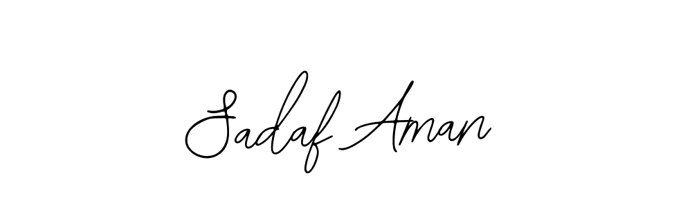 Create a beautiful signature design for name Sadaf Aman. With this signature (Bearetta-2O07w) fonts, you can make a handwritten signature for free. Sadaf Aman signature style 12 images and pictures png