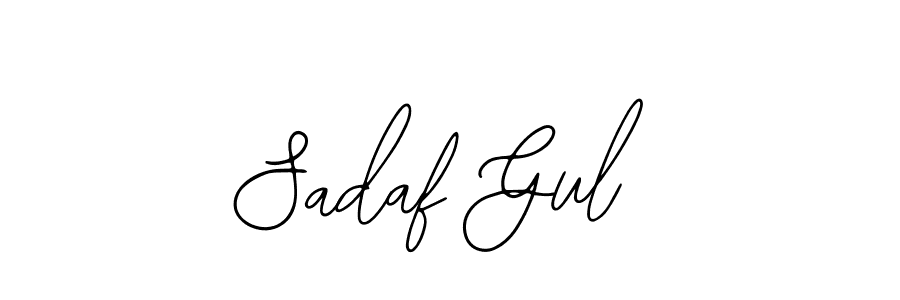 if you are searching for the best signature style for your name Sadaf Gul. so please give up your signature search. here we have designed multiple signature styles  using Bearetta-2O07w. Sadaf Gul signature style 12 images and pictures png