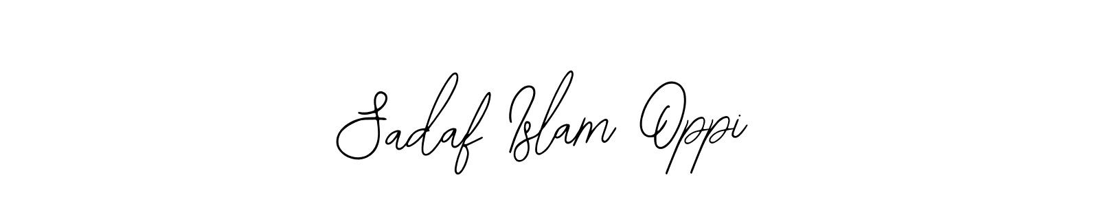 The best way (Bearetta-2O07w) to make a short signature is to pick only two or three words in your name. The name Sadaf Islam Oppi include a total of six letters. For converting this name. Sadaf Islam Oppi signature style 12 images and pictures png