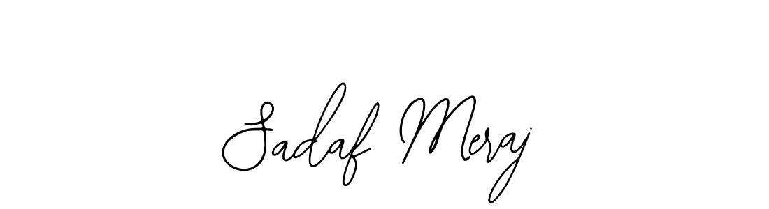 How to make Sadaf Meraj name signature. Use Bearetta-2O07w style for creating short signs online. This is the latest handwritten sign. Sadaf Meraj signature style 12 images and pictures png