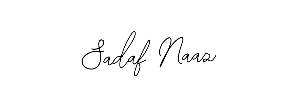 You should practise on your own different ways (Bearetta-2O07w) to write your name (Sadaf Naaz) in signature. don't let someone else do it for you. Sadaf Naaz signature style 12 images and pictures png