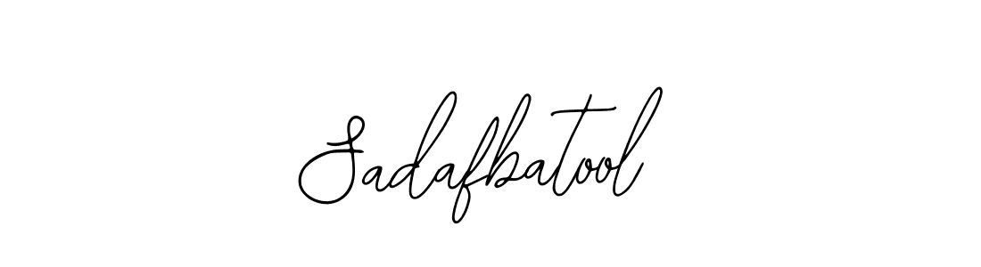 The best way (Bearetta-2O07w) to make a short signature is to pick only two or three words in your name. The name Sadafbatool include a total of six letters. For converting this name. Sadafbatool signature style 12 images and pictures png