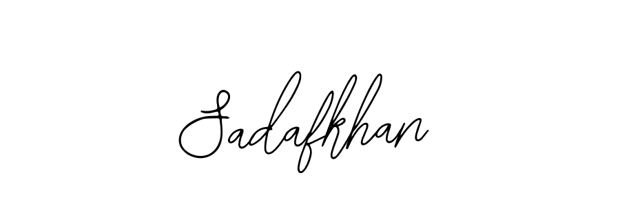 The best way (Bearetta-2O07w) to make a short signature is to pick only two or three words in your name. The name Sadafkhan include a total of six letters. For converting this name. Sadafkhan signature style 12 images and pictures png