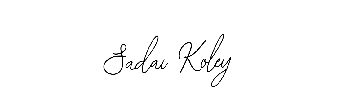 Similarly Bearetta-2O07w is the best handwritten signature design. Signature creator online .You can use it as an online autograph creator for name Sadai Koley. Sadai Koley signature style 12 images and pictures png