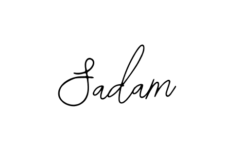 Design your own signature with our free online signature maker. With this signature software, you can create a handwritten (Bearetta-2O07w) signature for name Sadam. Sadam signature style 12 images and pictures png