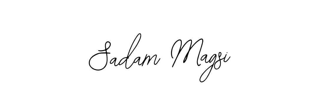 Design your own signature with our free online signature maker. With this signature software, you can create a handwritten (Bearetta-2O07w) signature for name Sadam Magsi. Sadam Magsi signature style 12 images and pictures png