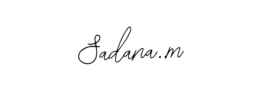 Similarly Bearetta-2O07w is the best handwritten signature design. Signature creator online .You can use it as an online autograph creator for name Sadana..m. Sadana..m signature style 12 images and pictures png