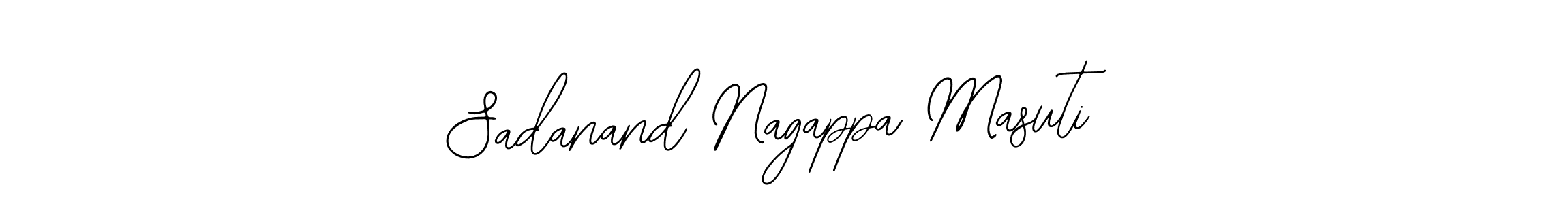 Bearetta-2O07w is a professional signature style that is perfect for those who want to add a touch of class to their signature. It is also a great choice for those who want to make their signature more unique. Get Sadanand Nagappa Masuti name to fancy signature for free. Sadanand Nagappa Masuti signature style 12 images and pictures png