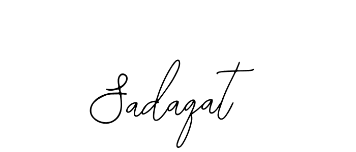 Design your own signature with our free online signature maker. With this signature software, you can create a handwritten (Bearetta-2O07w) signature for name Sadaqat. Sadaqat signature style 12 images and pictures png