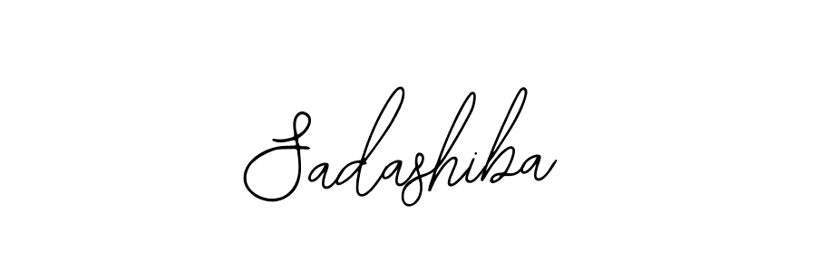 How to make Sadashiba name signature. Use Bearetta-2O07w style for creating short signs online. This is the latest handwritten sign. Sadashiba signature style 12 images and pictures png