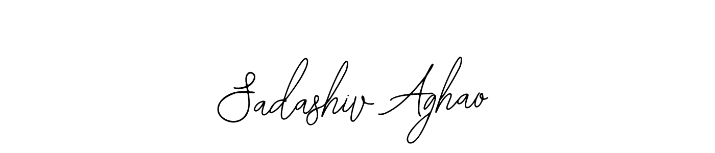 The best way (Bearetta-2O07w) to make a short signature is to pick only two or three words in your name. The name Sadashiv Aghao include a total of six letters. For converting this name. Sadashiv Aghao signature style 12 images and pictures png