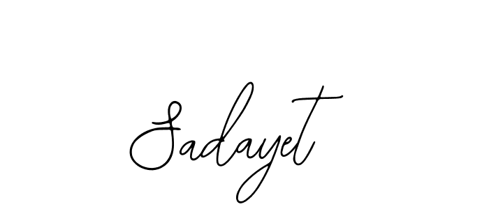 Design your own signature with our free online signature maker. With this signature software, you can create a handwritten (Bearetta-2O07w) signature for name Sadayet. Sadayet signature style 12 images and pictures png