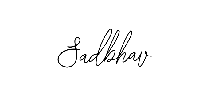 Design your own signature with our free online signature maker. With this signature software, you can create a handwritten (Bearetta-2O07w) signature for name Sadbhav. Sadbhav signature style 12 images and pictures png
