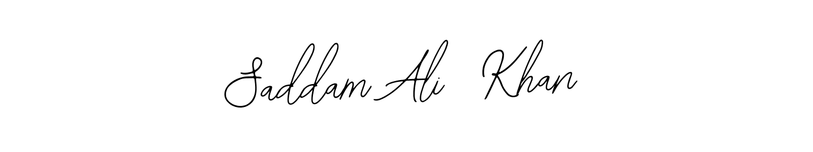 Saddam Ali  Khan stylish signature style. Best Handwritten Sign (Bearetta-2O07w) for my name. Handwritten Signature Collection Ideas for my name Saddam Ali  Khan. Saddam Ali  Khan signature style 12 images and pictures png