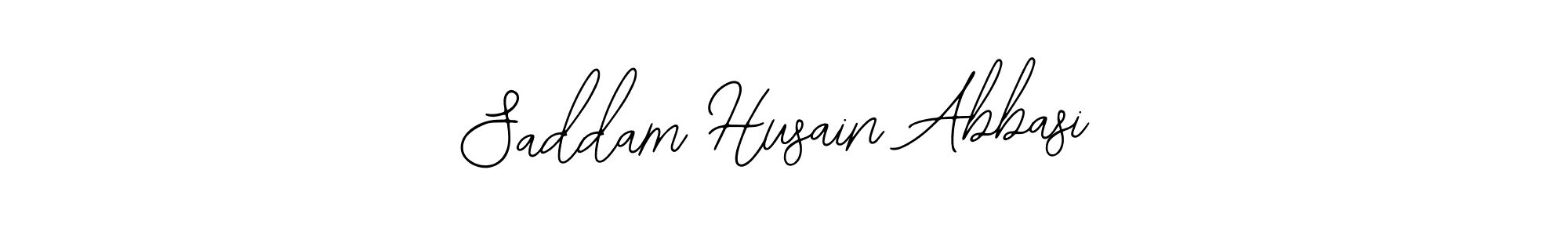 You should practise on your own different ways (Bearetta-2O07w) to write your name (Saddam Husain Abbasi) in signature. don't let someone else do it for you. Saddam Husain Abbasi signature style 12 images and pictures png