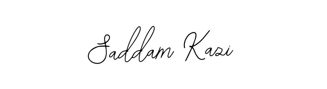 How to make Saddam Kazi name signature. Use Bearetta-2O07w style for creating short signs online. This is the latest handwritten sign. Saddam Kazi signature style 12 images and pictures png