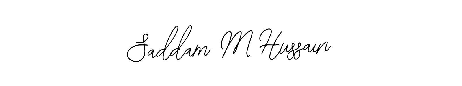 Saddam M Hussain stylish signature style. Best Handwritten Sign (Bearetta-2O07w) for my name. Handwritten Signature Collection Ideas for my name Saddam M Hussain. Saddam M Hussain signature style 12 images and pictures png