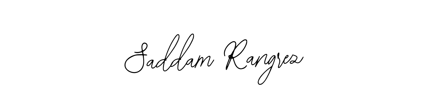 Saddam Rangrez stylish signature style. Best Handwritten Sign (Bearetta-2O07w) for my name. Handwritten Signature Collection Ideas for my name Saddam Rangrez. Saddam Rangrez signature style 12 images and pictures png