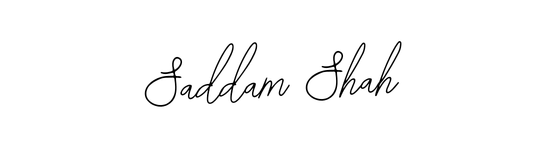 Design your own signature with our free online signature maker. With this signature software, you can create a handwritten (Bearetta-2O07w) signature for name Saddam Shah. Saddam Shah signature style 12 images and pictures png
