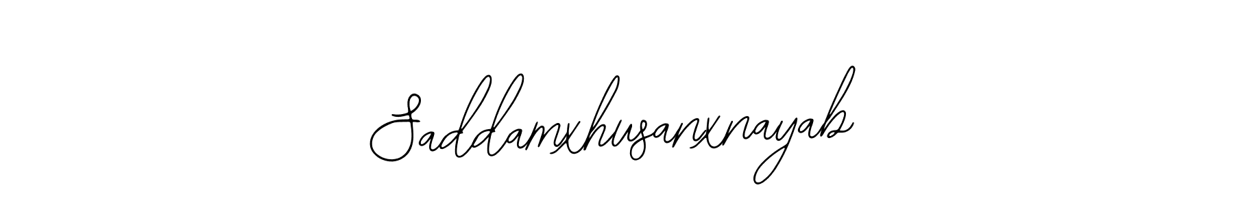 It looks lik you need a new signature style for name Saddamxhusanxnayab. Design unique handwritten (Bearetta-2O07w) signature with our free signature maker in just a few clicks. Saddamxhusanxnayab signature style 12 images and pictures png