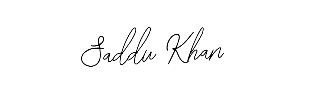 Also You can easily find your signature by using the search form. We will create Saddu Khan name handwritten signature images for you free of cost using Bearetta-2O07w sign style. Saddu Khan signature style 12 images and pictures png