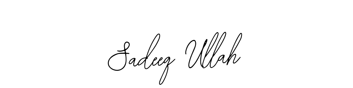 Bearetta-2O07w is a professional signature style that is perfect for those who want to add a touch of class to their signature. It is also a great choice for those who want to make their signature more unique. Get Sadeeq Ullah name to fancy signature for free. Sadeeq Ullah signature style 12 images and pictures png
