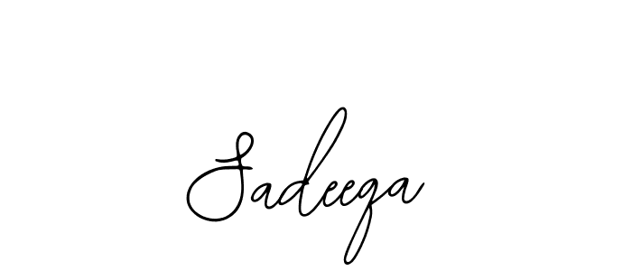 Make a beautiful signature design for name Sadeeqa. With this signature (Bearetta-2O07w) style, you can create a handwritten signature for free. Sadeeqa signature style 12 images and pictures png