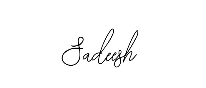 if you are searching for the best signature style for your name Sadeesh. so please give up your signature search. here we have designed multiple signature styles  using Bearetta-2O07w. Sadeesh signature style 12 images and pictures png