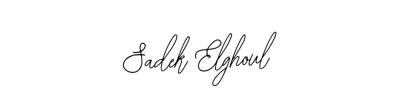 Design your own signature with our free online signature maker. With this signature software, you can create a handwritten (Bearetta-2O07w) signature for name Sadek Elghoul. Sadek Elghoul signature style 12 images and pictures png