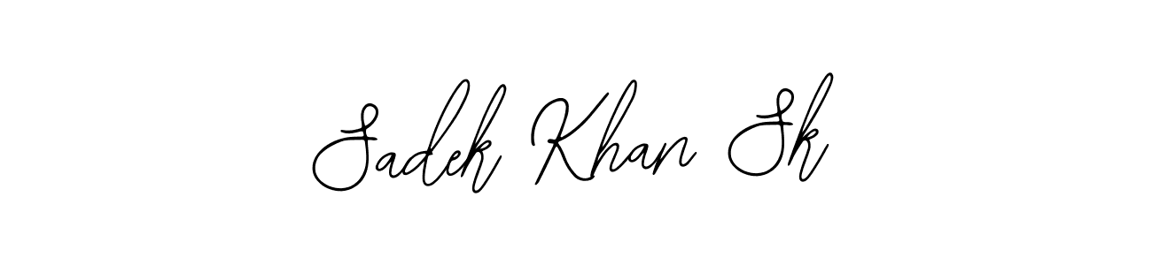 How to make Sadek Khan Sk name signature. Use Bearetta-2O07w style for creating short signs online. This is the latest handwritten sign. Sadek Khan Sk signature style 12 images and pictures png