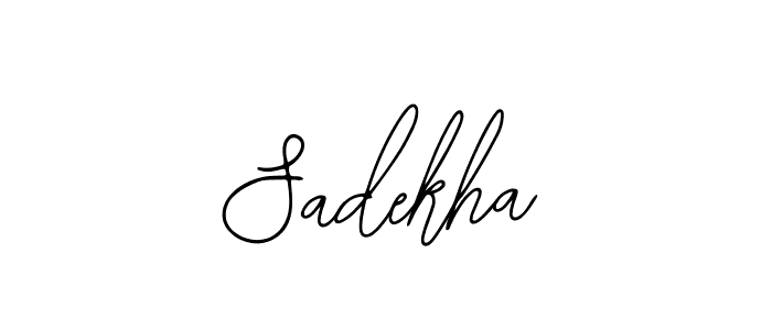 Also You can easily find your signature by using the search form. We will create Sadekha name handwritten signature images for you free of cost using Bearetta-2O07w sign style. Sadekha signature style 12 images and pictures png