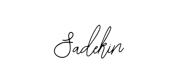 How to make Sadekin name signature. Use Bearetta-2O07w style for creating short signs online. This is the latest handwritten sign. Sadekin signature style 12 images and pictures png