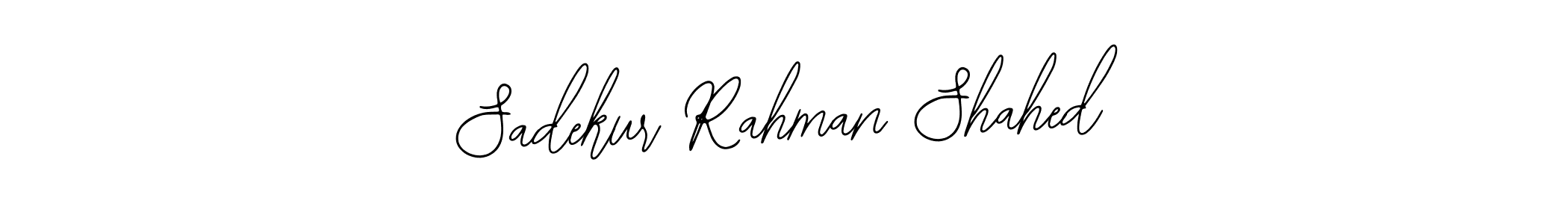 You should practise on your own different ways (Bearetta-2O07w) to write your name (Sadekur Rahman Shahed) in signature. don't let someone else do it for you. Sadekur Rahman Shahed signature style 12 images and pictures png