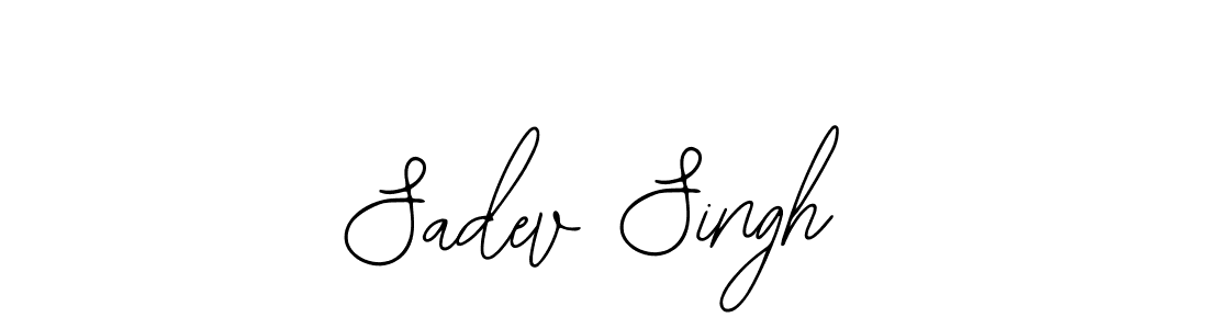 How to make Sadev Singh name signature. Use Bearetta-2O07w style for creating short signs online. This is the latest handwritten sign. Sadev Singh signature style 12 images and pictures png