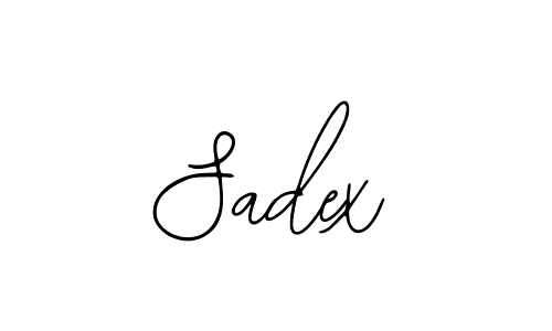 The best way (Bearetta-2O07w) to make a short signature is to pick only two or three words in your name. The name Sadex include a total of six letters. For converting this name. Sadex signature style 12 images and pictures png