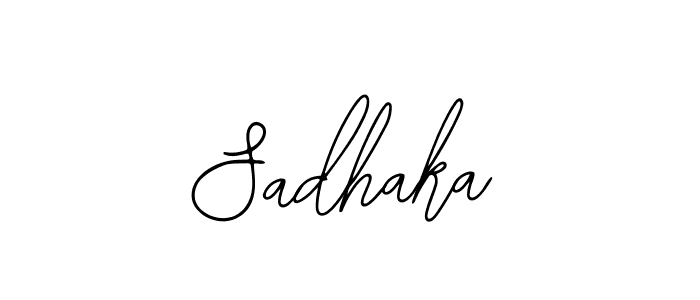 Create a beautiful signature design for name Sadhaka. With this signature (Bearetta-2O07w) fonts, you can make a handwritten signature for free. Sadhaka signature style 12 images and pictures png