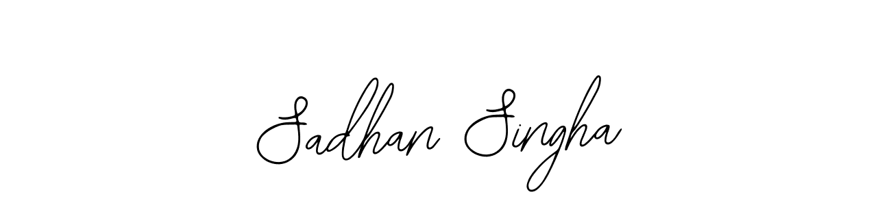 How to make Sadhan Singha name signature. Use Bearetta-2O07w style for creating short signs online. This is the latest handwritten sign. Sadhan Singha signature style 12 images and pictures png