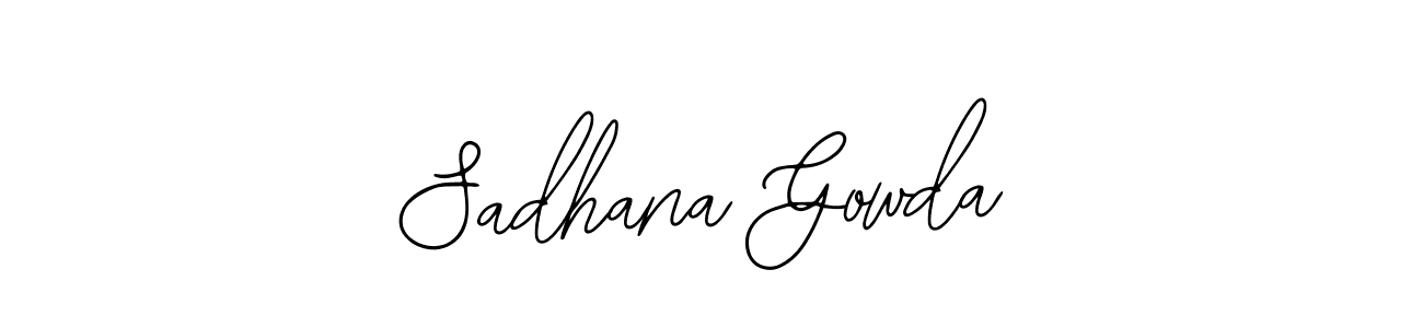Design your own signature with our free online signature maker. With this signature software, you can create a handwritten (Bearetta-2O07w) signature for name Sadhana Gowda. Sadhana Gowda signature style 12 images and pictures png