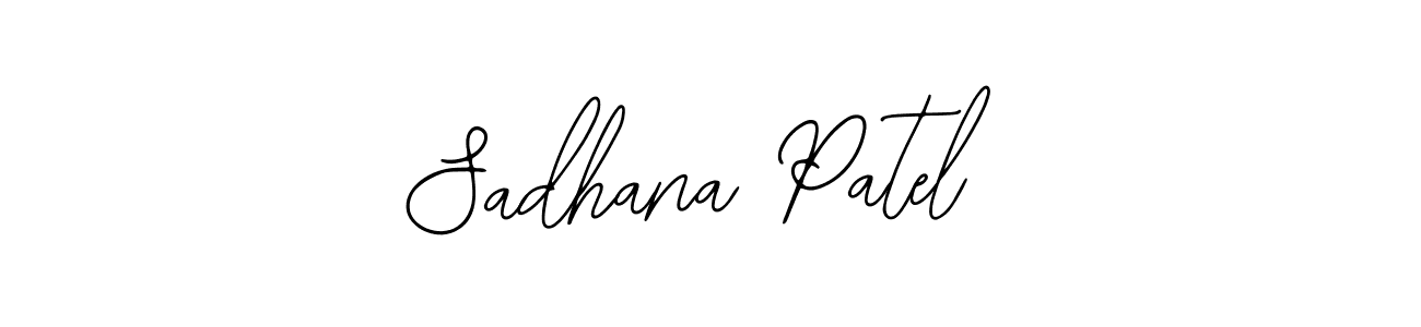 How to make Sadhana Patel name signature. Use Bearetta-2O07w style for creating short signs online. This is the latest handwritten sign. Sadhana Patel signature style 12 images and pictures png