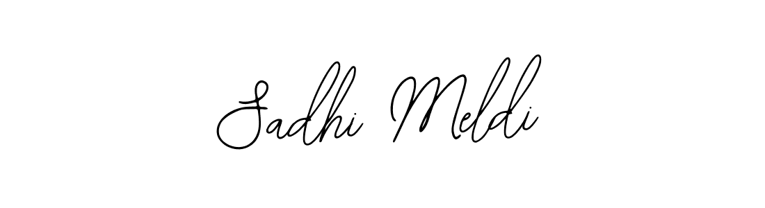 if you are searching for the best signature style for your name Sadhi Meldi. so please give up your signature search. here we have designed multiple signature styles  using Bearetta-2O07w. Sadhi Meldi signature style 12 images and pictures png