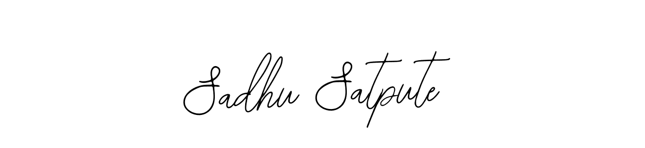 Design your own signature with our free online signature maker. With this signature software, you can create a handwritten (Bearetta-2O07w) signature for name Sadhu Satpute. Sadhu Satpute signature style 12 images and pictures png