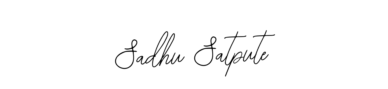 Similarly Bearetta-2O07w is the best handwritten signature design. Signature creator online .You can use it as an online autograph creator for name Sadhu Satpute. Sadhu Satpute signature style 12 images and pictures png