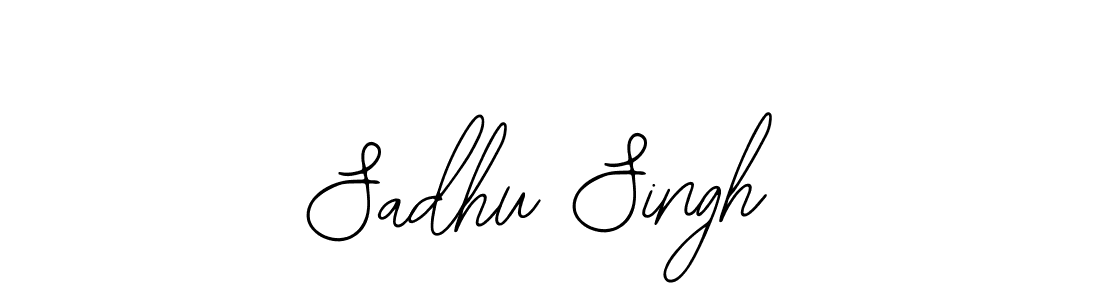 You should practise on your own different ways (Bearetta-2O07w) to write your name (Sadhu Singh) in signature. don't let someone else do it for you. Sadhu Singh signature style 12 images and pictures png