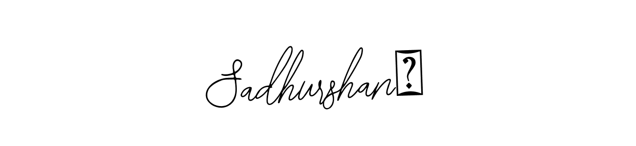 This is the best signature style for the Sadhurshan❤ name. Also you like these signature font (Bearetta-2O07w). Mix name signature. Sadhurshan❤ signature style 12 images and pictures png