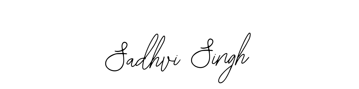 How to make Sadhvi Singh name signature. Use Bearetta-2O07w style for creating short signs online. This is the latest handwritten sign. Sadhvi Singh signature style 12 images and pictures png