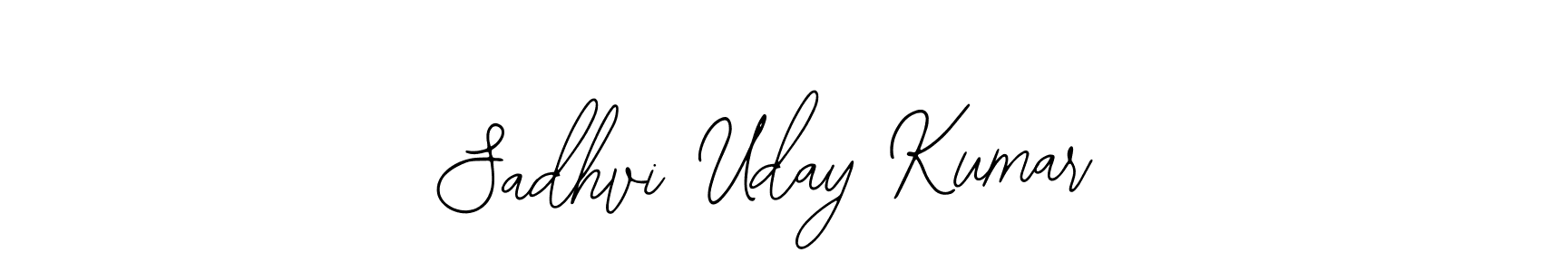 if you are searching for the best signature style for your name Sadhvi Uday Kumar. so please give up your signature search. here we have designed multiple signature styles  using Bearetta-2O07w. Sadhvi Uday Kumar signature style 12 images and pictures png