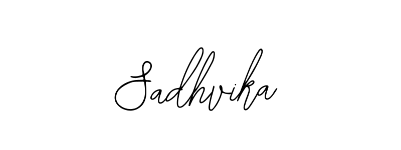 You should practise on your own different ways (Bearetta-2O07w) to write your name (Sadhvika) in signature. don't let someone else do it for you. Sadhvika signature style 12 images and pictures png