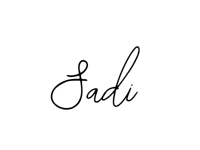 Use a signature maker to create a handwritten signature online. With this signature software, you can design (Bearetta-2O07w) your own signature for name Sadi. Sadi signature style 12 images and pictures png