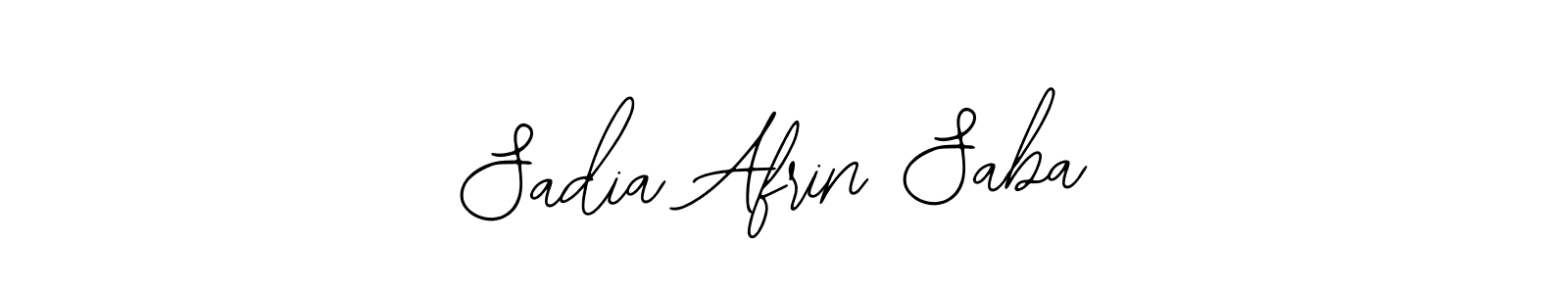 Create a beautiful signature design for name Sadia Afrin Saba. With this signature (Bearetta-2O07w) fonts, you can make a handwritten signature for free. Sadia Afrin Saba signature style 12 images and pictures png