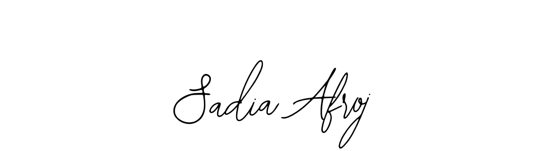 Bearetta-2O07w is a professional signature style that is perfect for those who want to add a touch of class to their signature. It is also a great choice for those who want to make their signature more unique. Get Sadia Afroj name to fancy signature for free. Sadia Afroj signature style 12 images and pictures png